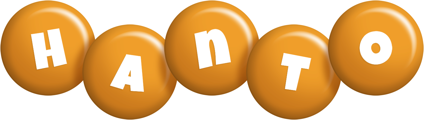 Hanto candy-orange logo