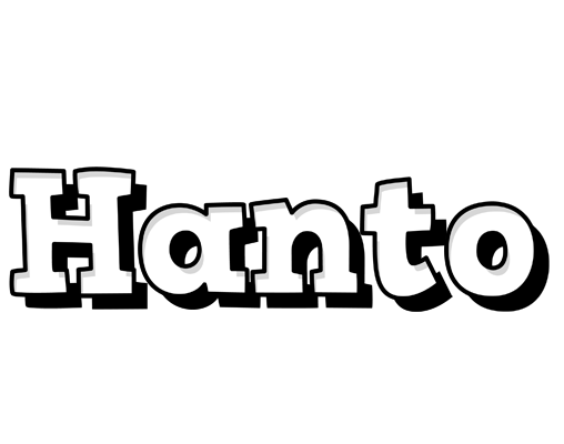Hanto snowing logo