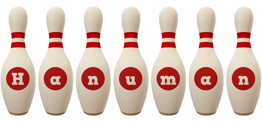 Hanuman bowling-pin logo
