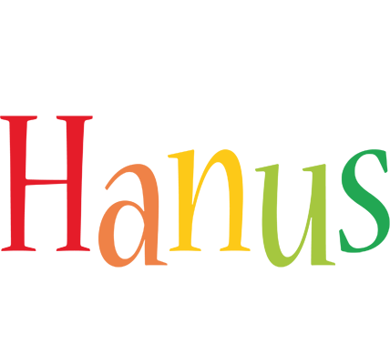 Hanus birthday logo