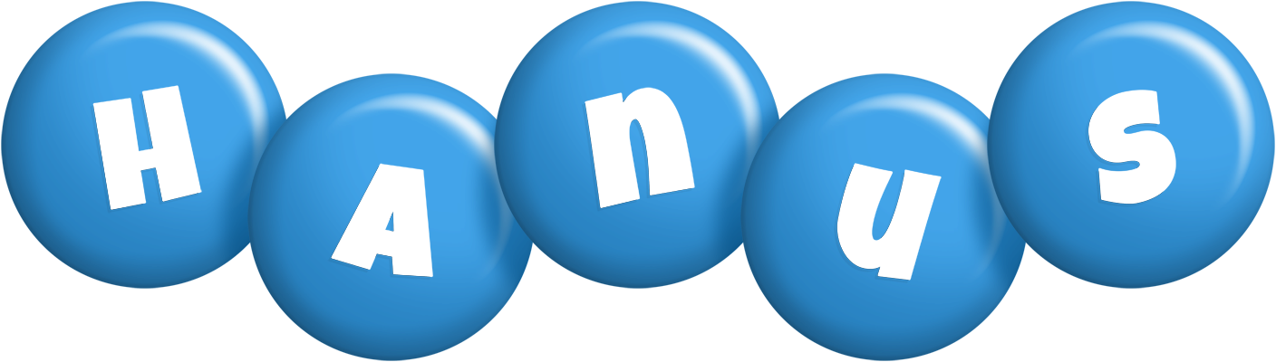 Hanus candy-blue logo