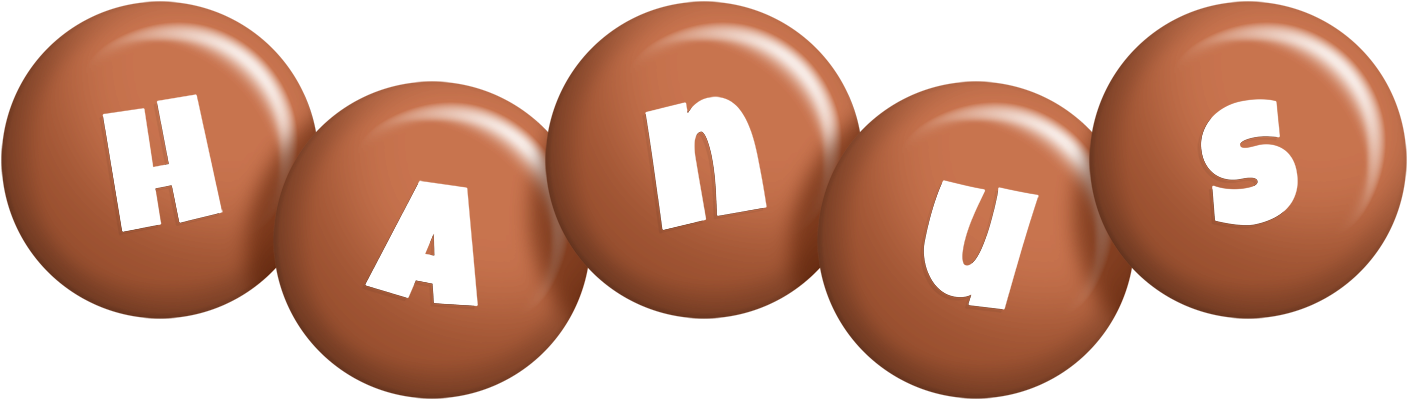 Hanus candy-brown logo