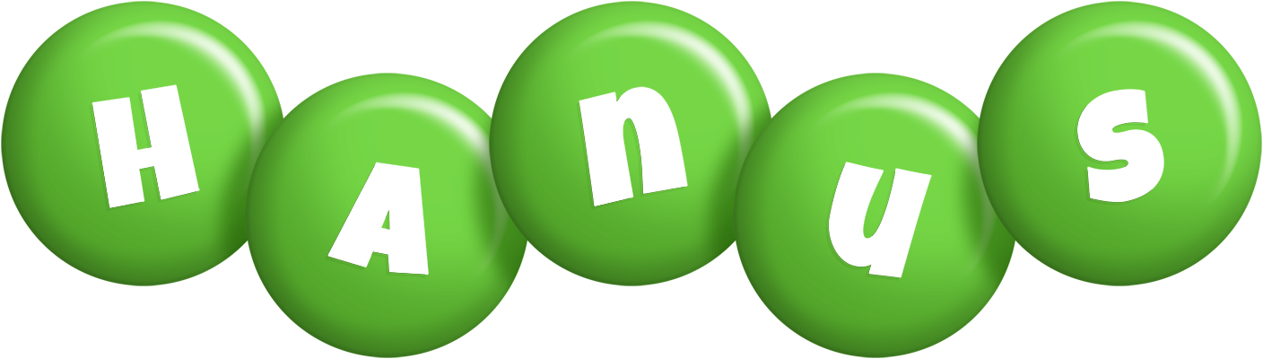 Hanus candy-green logo