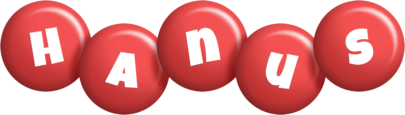 Hanus candy-red logo