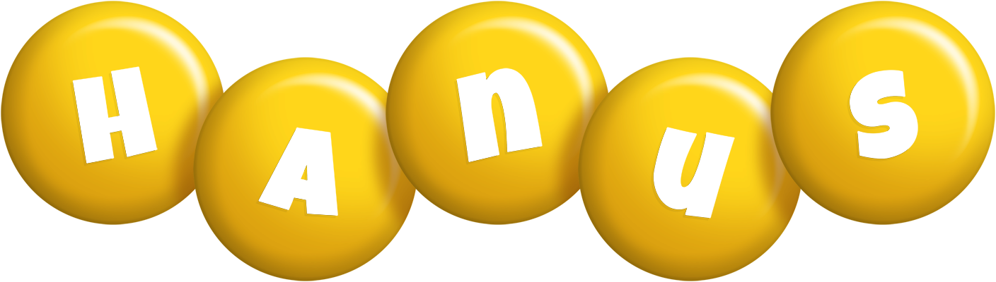 Hanus candy-yellow logo