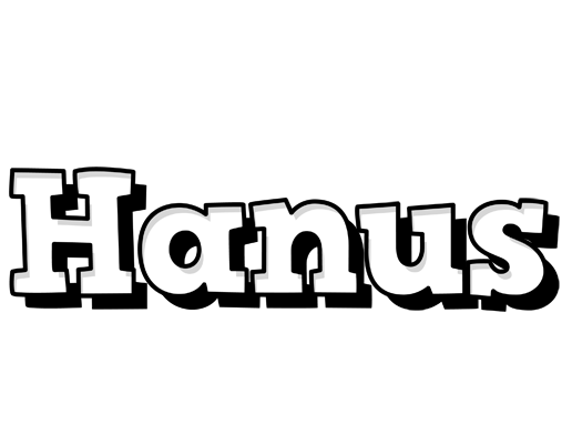 Hanus snowing logo