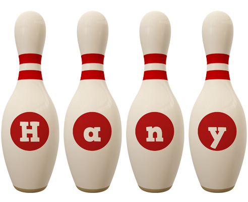 Hany bowling-pin logo