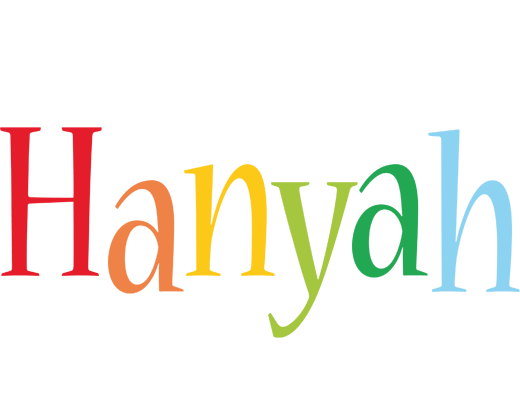Hanyah birthday logo