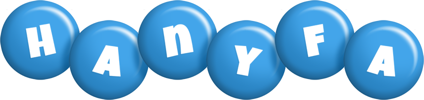 Hanyfa candy-blue logo