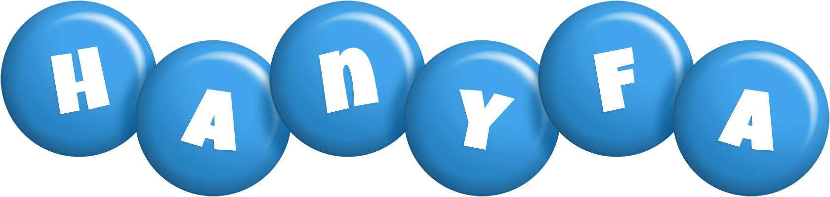 Hanyfa candy-blue logo
