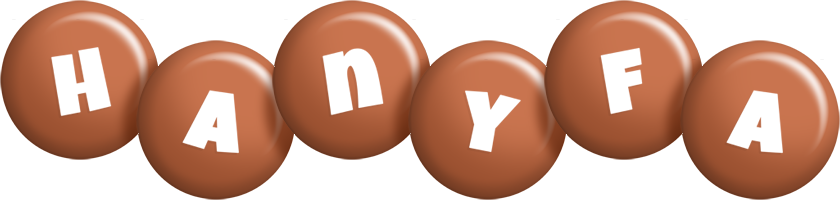 Hanyfa candy-brown logo
