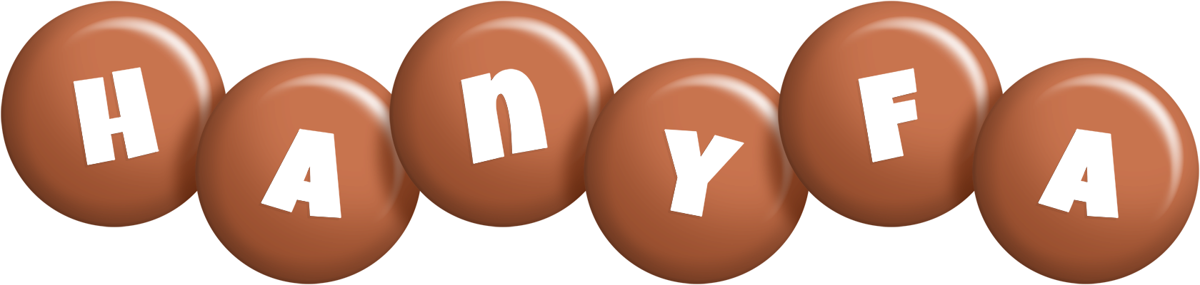 Hanyfa candy-brown logo