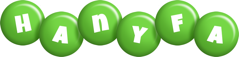 Hanyfa candy-green logo