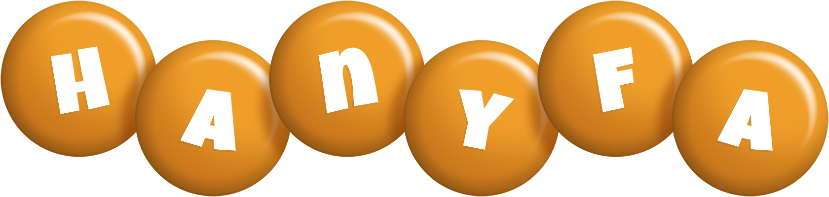 Hanyfa candy-orange logo
