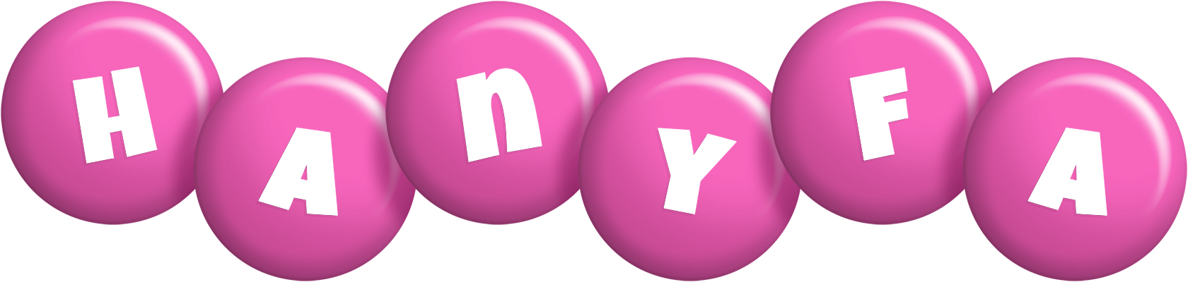 Hanyfa candy-pink logo