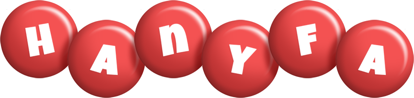 Hanyfa candy-red logo