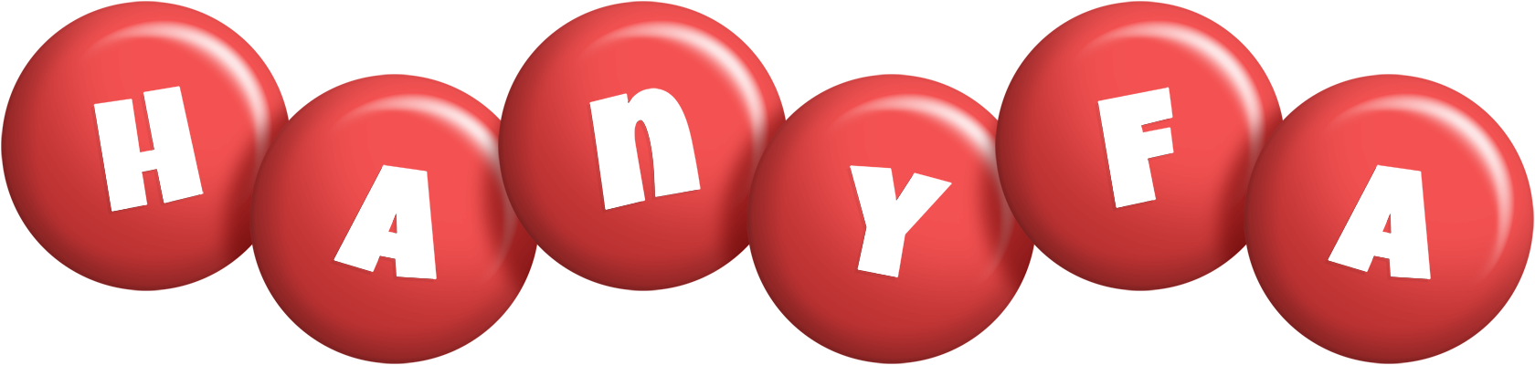 Hanyfa candy-red logo