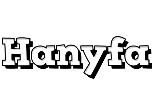 Hanyfa snowing logo