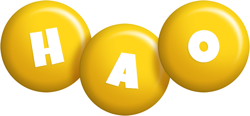 Hao candy-yellow logo