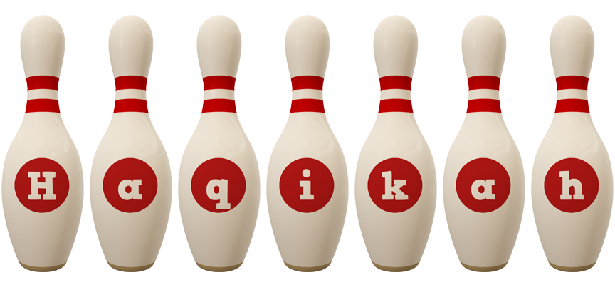 Haqikah bowling-pin logo