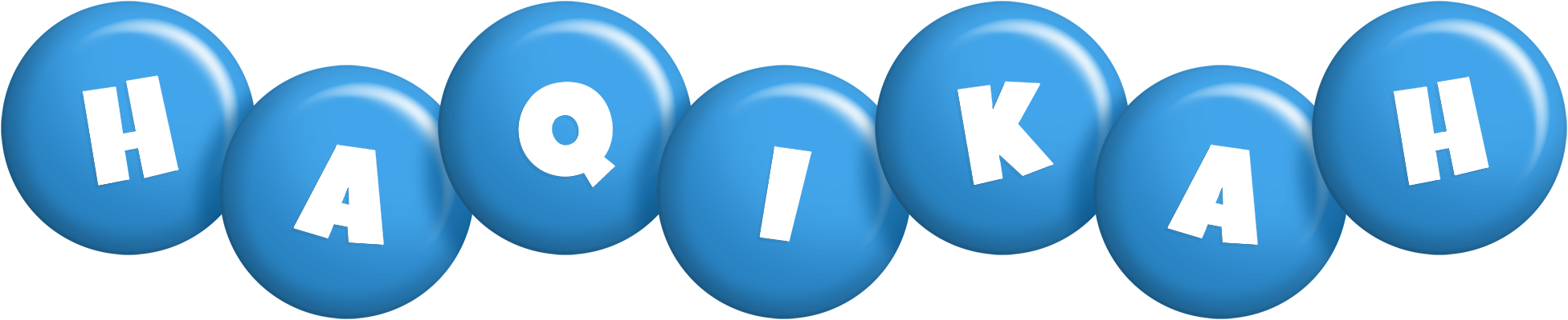 Haqikah candy-blue logo