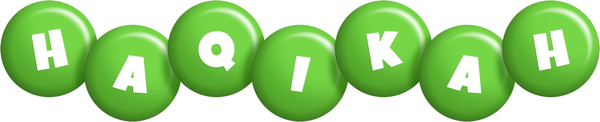 Haqikah candy-green logo