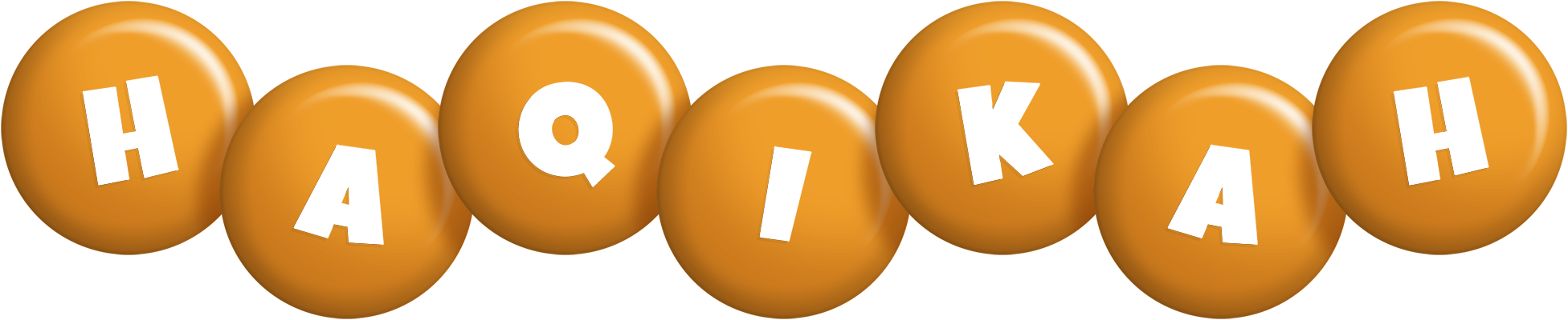 Haqikah candy-orange logo