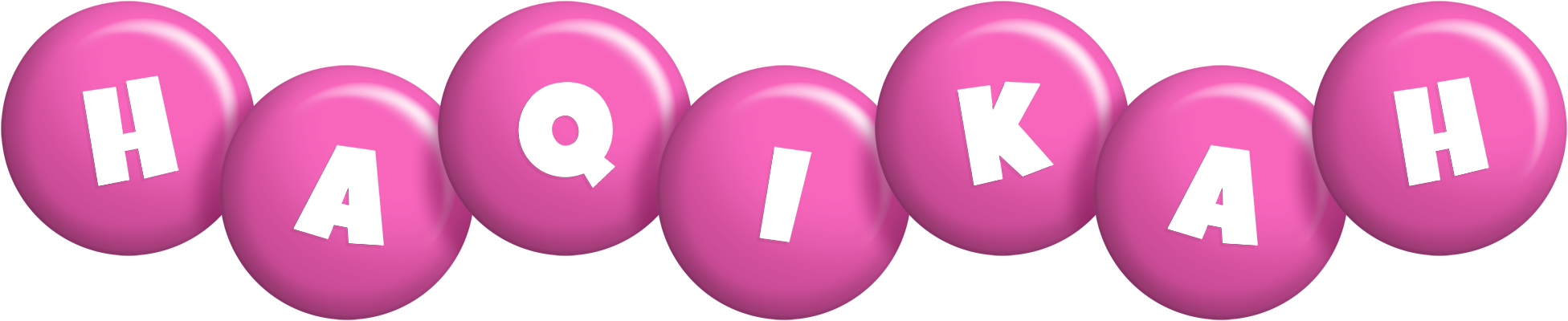 Haqikah candy-pink logo