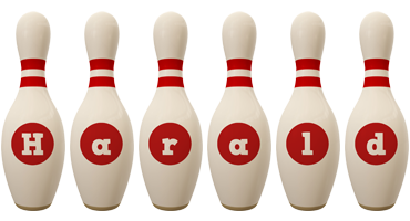 Harald bowling-pin logo