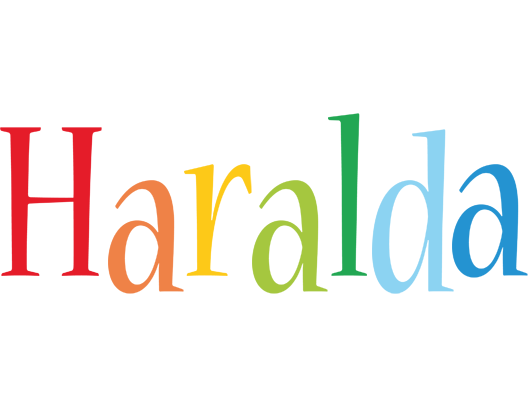 Haralda birthday logo