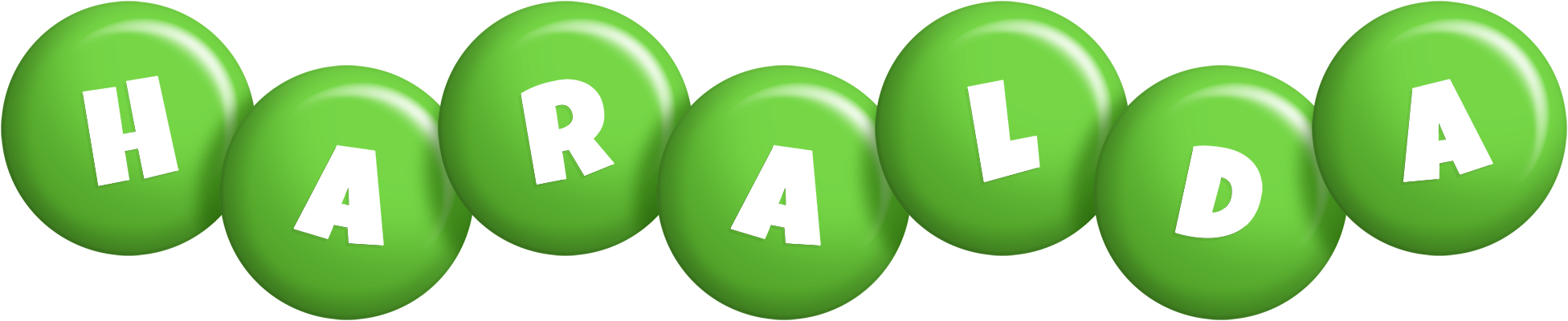 Haralda candy-green logo