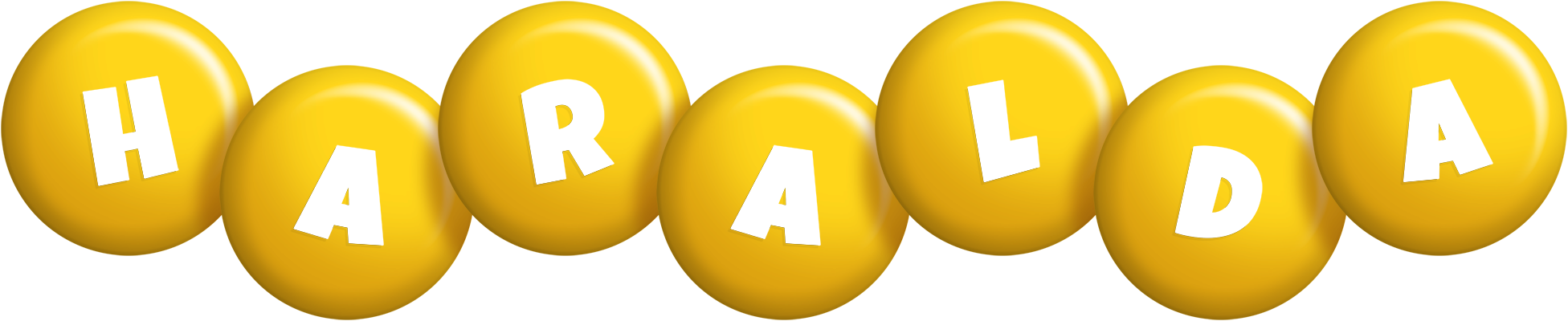 Haralda candy-yellow logo