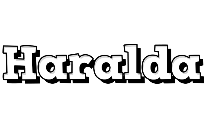 Haralda snowing logo