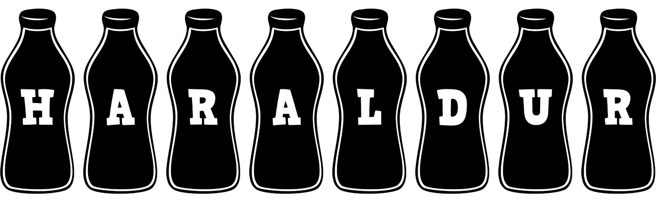 Haraldur bottle logo
