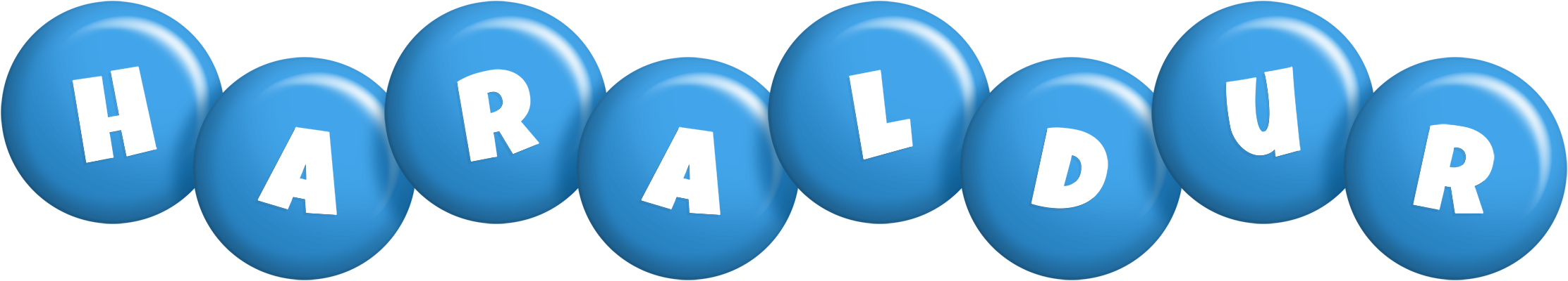 Haraldur candy-blue logo