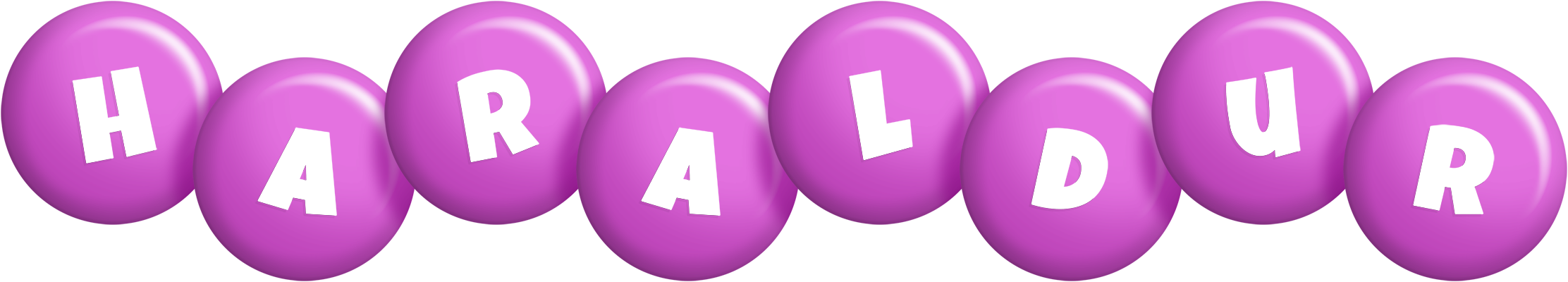 Haraldur candy-purple logo