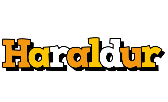 Haraldur cartoon logo