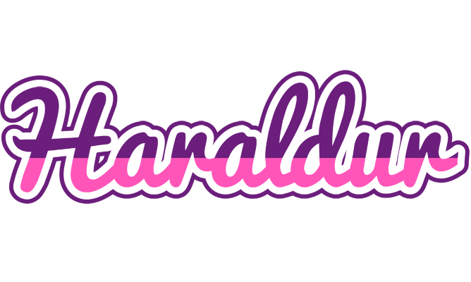 Haraldur cheerful logo