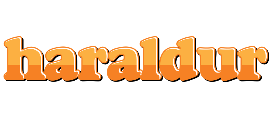 Haraldur orange logo