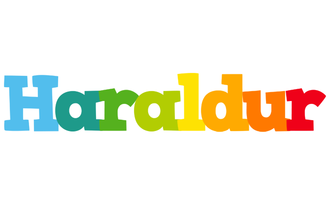 Haraldur rainbows logo