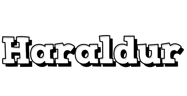 Haraldur snowing logo