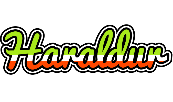 Haraldur superfun logo