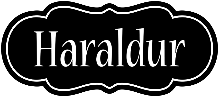 Haraldur welcome logo