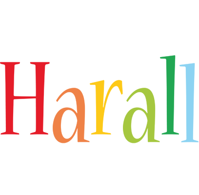 Harall birthday logo