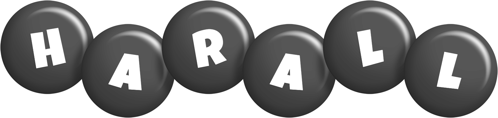 Harall candy-black logo
