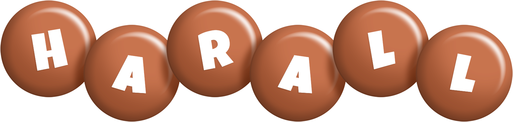 Harall candy-brown logo