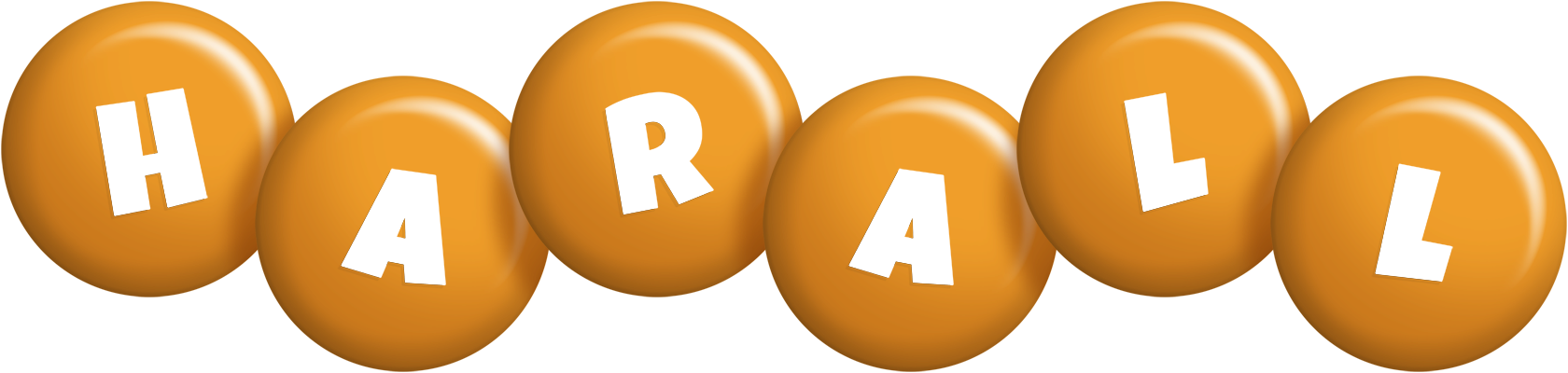 Harall candy-orange logo