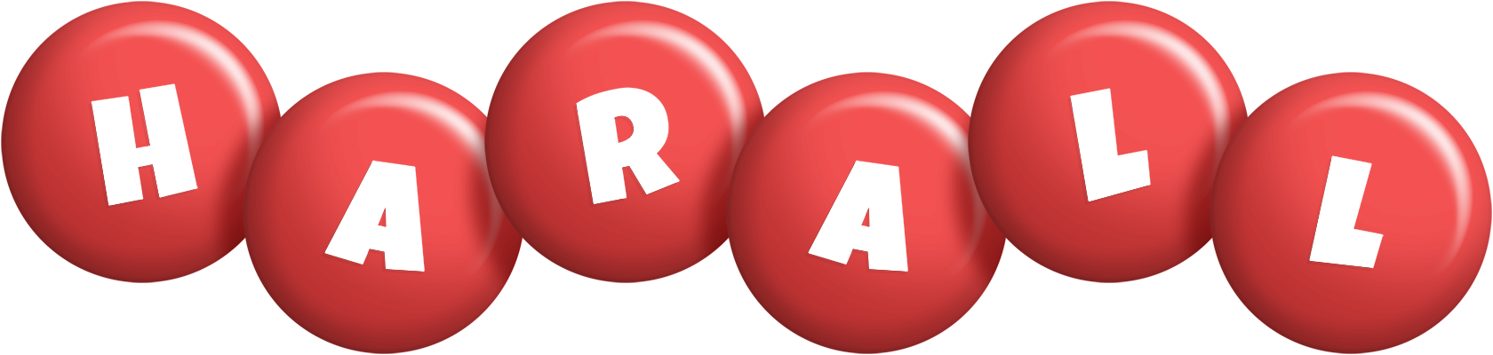 Harall candy-red logo
