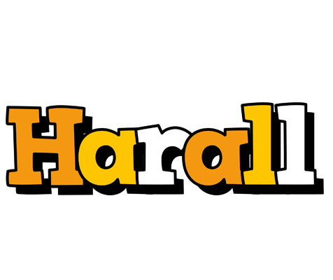 Harall cartoon logo