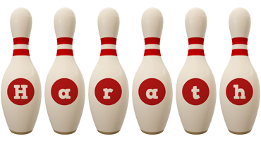 Harath bowling-pin logo